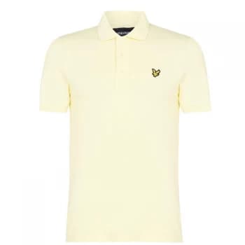 Lyle and Scott Logo Polo Shirt - Lemon W325