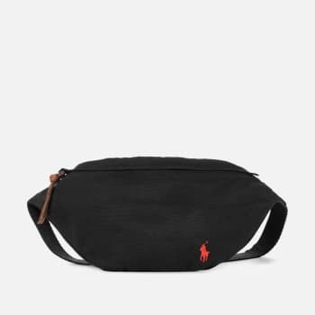 Polo Ralph Lauren Mens Canvas Medium Waist Bag - Polo Black