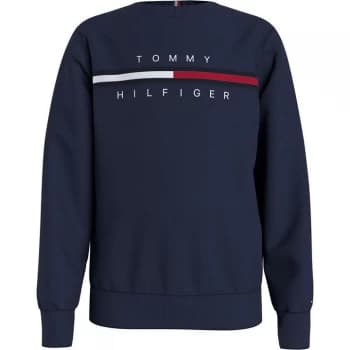 Tommy Hilfiger Flag Rib Crew Neck Sweatshirt - Navy C87