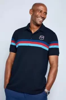 Help For Heroes Short Sleeve Stripe Polo Shirt
