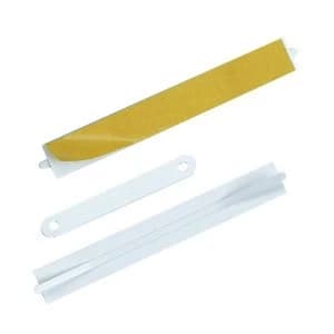 Durable Self Adhesive Filing Fasteners White Pack of 100