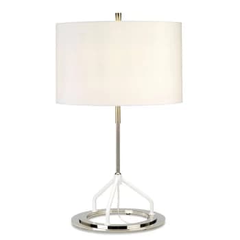 Vicenza Table Lamp - Dark Grey Polished Nickel, E27