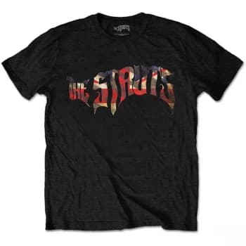 The Struts - Union Jack Logo Mens Small T-Shirt - Black