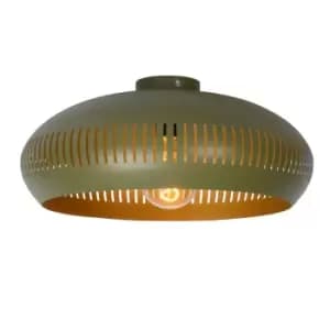 Rayco Vintage Flush Ceiling Light - Ø45cm - 1xE27 - Green