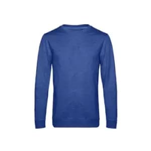 B&C Mens Set In Sweatshirt (S) (Heather Royal Blue)
