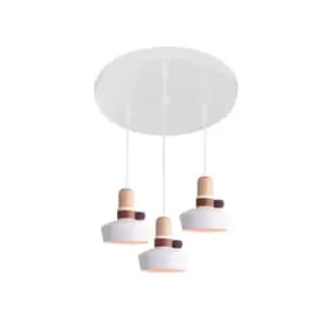 Radnevo Ceiling Pendant Light 3x E27 Max 40W White