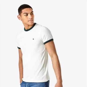 Jack Wills Pentworth Ringer T-Shirt - Vintage White