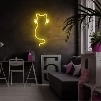 Cat - Yellow Yellow Wall Lamp