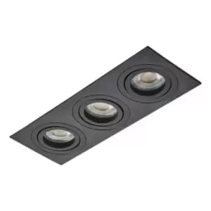 Inlight Pasto Triple Ceiling Downlight Black