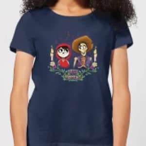 Coco Miguel And Hector Womens T-Shirt - Navy - L