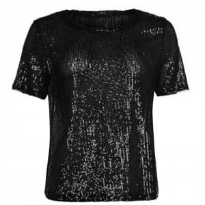 SET Short Sleeve Blouse - 9990 Black