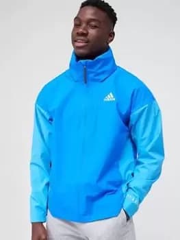 adidas Outdoor Rain Jacket - Shock Blue, Shock Blue Size XL Men