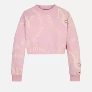 Tommy Hilfiger Girls Timeless Tommy Sweatshirt - Pink Shade - 12 Years