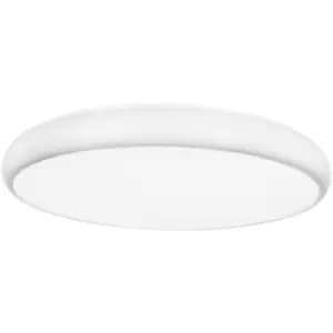 Netlighting Merano Baddeck 41cm Integrated LED Semi Flush Light White Aluminium