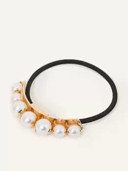 Accessorize Pearl Metal Barrette Pony