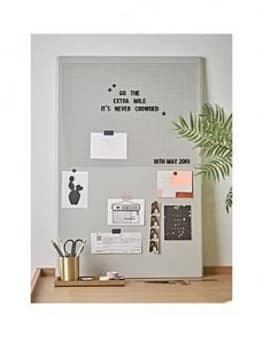 Cox & Cox Grey Metal Letter Board