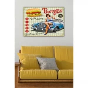 41146778550-5070 Multicolor Decorative Canvas Painting