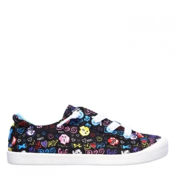 Skechers Bingo Chews Junior Girls Trainers - Black
