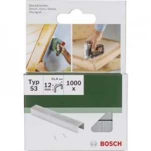Staple type 53 1000 pcs Bosch Accessories 2609255821 Dimensions (L x W) 10 mm x 11.4 mm