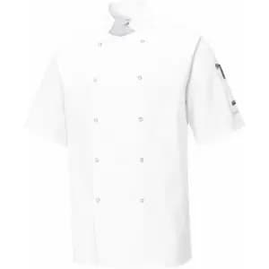 C733 cumbria chefs jacket white 2XL - White