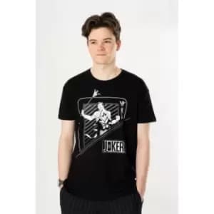 Joker Black Playing Card Unisex T-Shirt Ex Ex Large