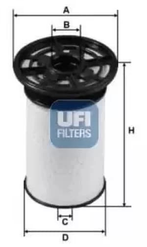 26.076.00 UFI Fuel Filter