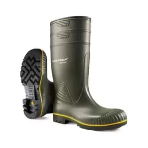 Dunlop - ACIFORT HEAVY DUTY Safety Wellington Boot GREEN sz 13 - Green - Green