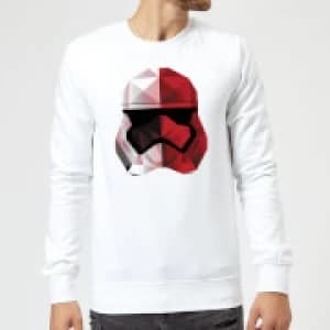 Star Wars Cubist Trooper Helmet White Sweatshirt - White - L