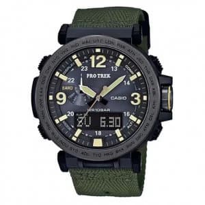 Casio PRO TREK Triple Sensor TOUGH SOLAR Watch PRG 600YB 3 Black and Green