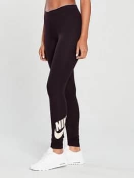 Nike Sportswear Club Futura Legging Burgundy Burgundy Size S Women