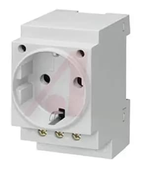 Siemens German Mains Plug Type F - German Schuko, 16A, DIN Rail Mount, 230 V ac