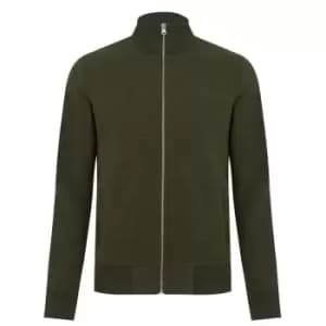 Superdry V Logo Fleece Zip Jacket - Green