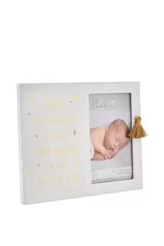 Wooden How Wonderful Life Is Photo Frame 4" x 6"