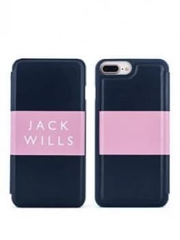 Jack Wills Apple iPhone 678 Plus Folio Bayles PinkNav