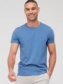 Tommy Hilfiger Stretch Slim Fit Tee - Blue Size M, Men