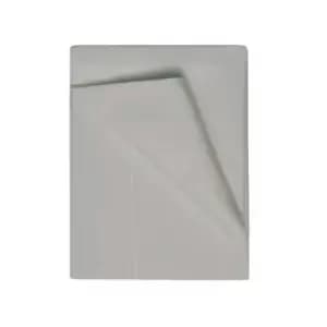 Belledorm Premium Blend 500 Thread Count Cotton Rich Sateen Flat Sheet, Platinum, King/Super King