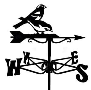Espira Chaffinches Black Mini Weathervane