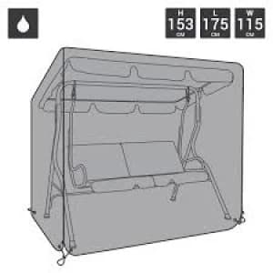 Charles Bentley 2 Seater Garden Swing Seat Cover Black