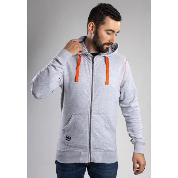 Helly Hansen 'Oxford' Zip Hoodie Light Grey