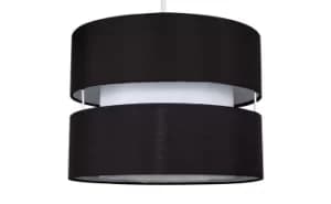 Sophia Pendant Shade in Black and White