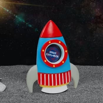 Space Explorer - Space Rocket Mini Photo Frame