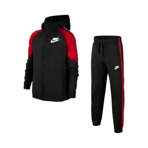 Boys, Nike Unisex NSW Woven Track Suit - Red/Black, Red/Black, Size L