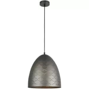 Netlighting Leilani Modern 1 Light Dome Pendant Ceiling Light, E27 - ITLPND-4344