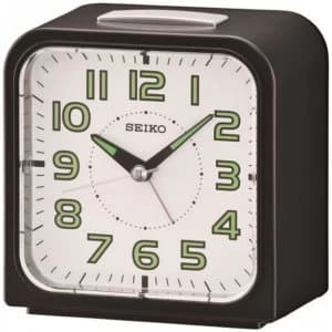 Seiko Wecker Alarm Clock Black with White Face