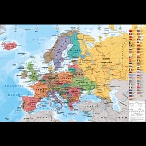 European Map Maxi Poster