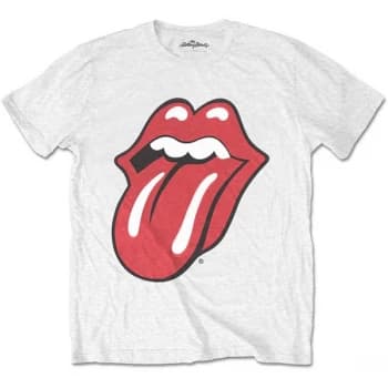 The Rolling Stones - Classic Tongue Kids 9 - 10 Years T-Shirt - White