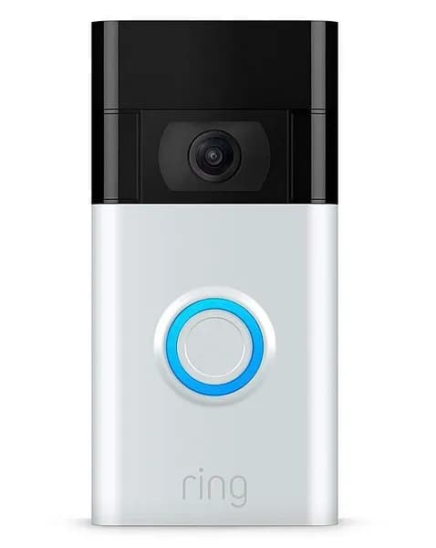 RING Video Doorbell 1 (2nd Gen) - Satin Nickel, Silver/Grey