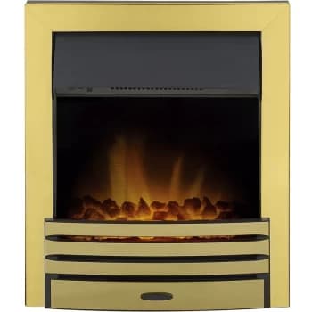 Adam - Eclipse Electric Fire in Brass