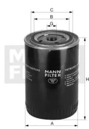 Oil Filter W1374/2 By Mann