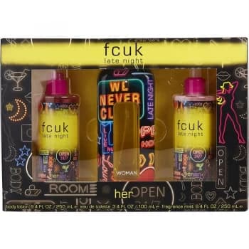 FCUK Late Night Her Eau de Toilette Gift Set For Her 100ml